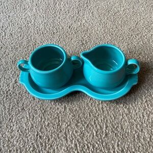 Fiestaware cream & sugar set